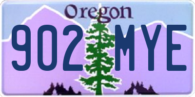 OR license plate 902MYE