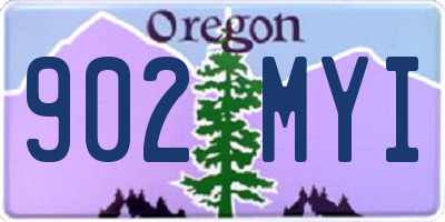 OR license plate 902MYI
