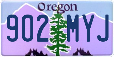 OR license plate 902MYJ