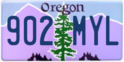 OR license plate 902MYL