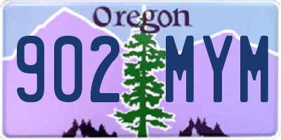 OR license plate 902MYM