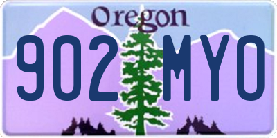 OR license plate 902MYO