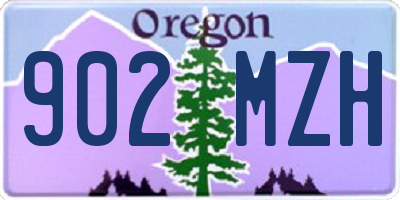 OR license plate 902MZH
