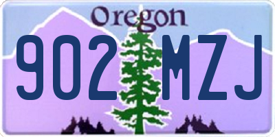 OR license plate 902MZJ