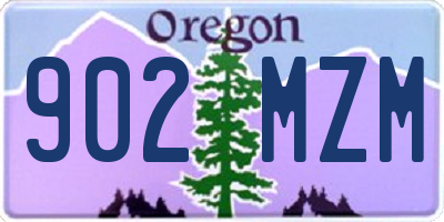 OR license plate 902MZM