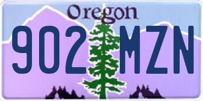 OR license plate 902MZN
