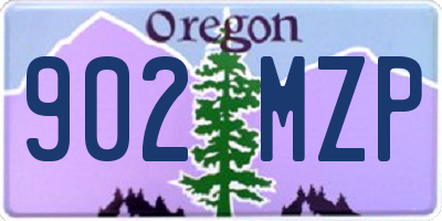 OR license plate 902MZP