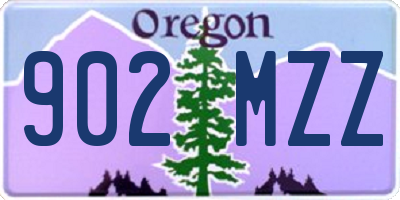OR license plate 902MZZ