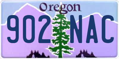 OR license plate 902NAC