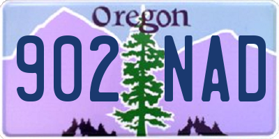 OR license plate 902NAD