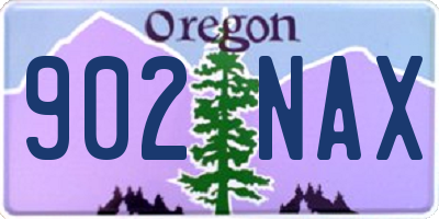 OR license plate 902NAX