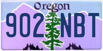 OR license plate 902NBT