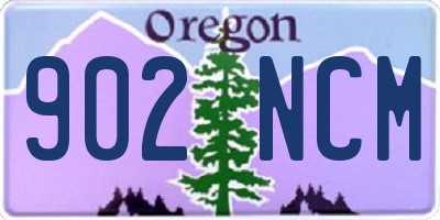 OR license plate 902NCM