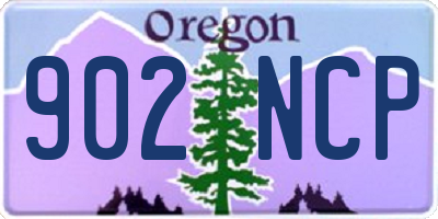 OR license plate 902NCP