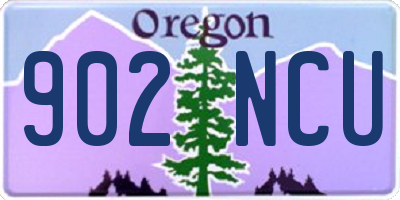 OR license plate 902NCU