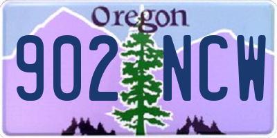 OR license plate 902NCW