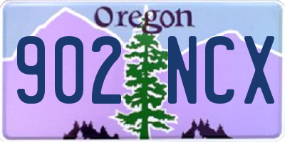 OR license plate 902NCX
