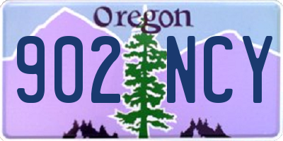 OR license plate 902NCY