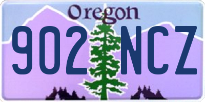 OR license plate 902NCZ