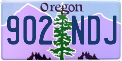 OR license plate 902NDJ