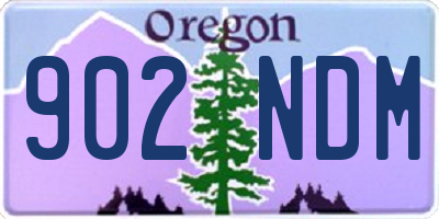 OR license plate 902NDM