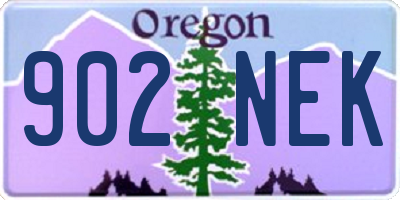 OR license plate 902NEK