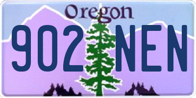 OR license plate 902NEN