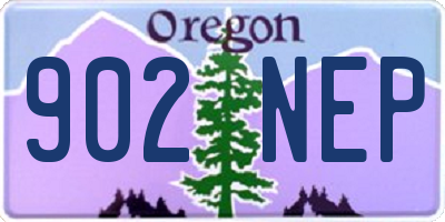OR license plate 902NEP