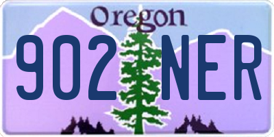 OR license plate 902NER