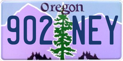 OR license plate 902NEY