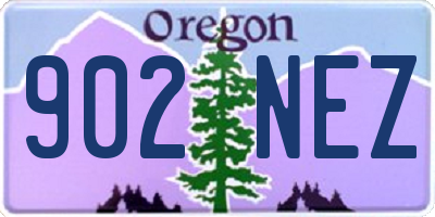OR license plate 902NEZ