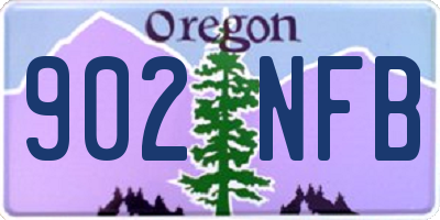 OR license plate 902NFB