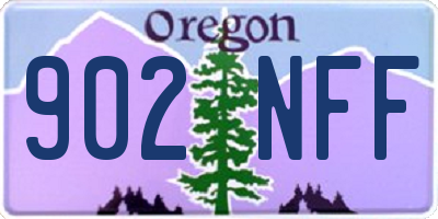 OR license plate 902NFF
