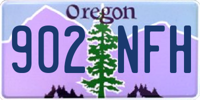 OR license plate 902NFH