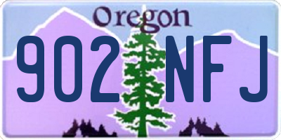 OR license plate 902NFJ