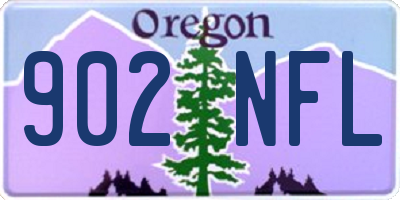 OR license plate 902NFL