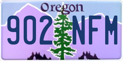 OR license plate 902NFM