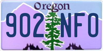 OR license plate 902NFO
