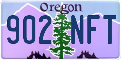 OR license plate 902NFT