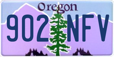 OR license plate 902NFV