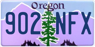OR license plate 902NFX