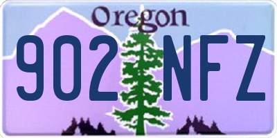 OR license plate 902NFZ
