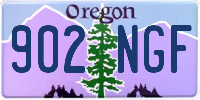 OR license plate 902NGF