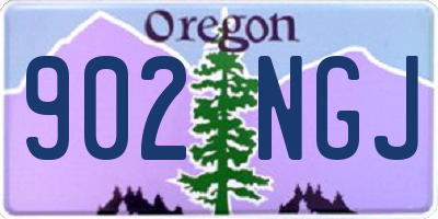 OR license plate 902NGJ
