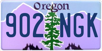 OR license plate 902NGK