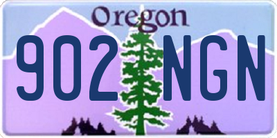OR license plate 902NGN