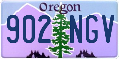 OR license plate 902NGV