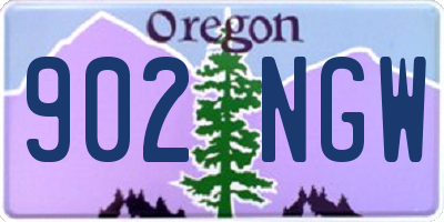 OR license plate 902NGW