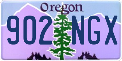 OR license plate 902NGX