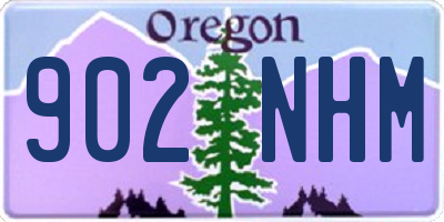 OR license plate 902NHM